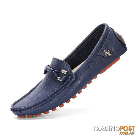 navy / 48Zippay Mens Dress Shoes Men's Formal Leather Shoes for Men Elegant Casual Business Social Male Shoe Wedding Party Shoes Driving Shoe