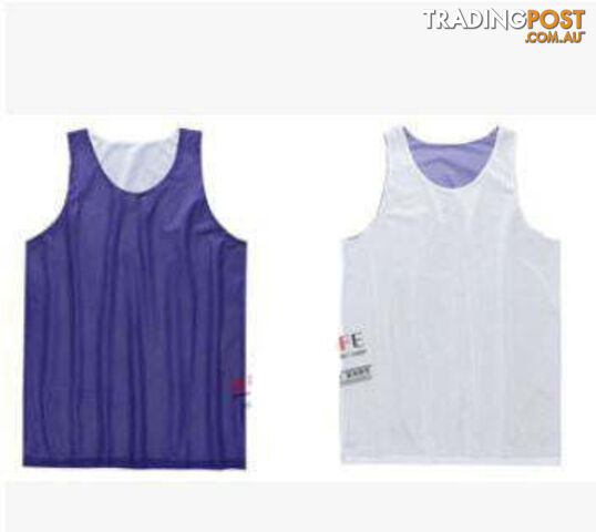 Purple / MZippay Double-sides Wearing Ultra-light Breathable Basketball Jersey Reversible Sport Jerseys Big Size Training Jersey Gym Jerseys