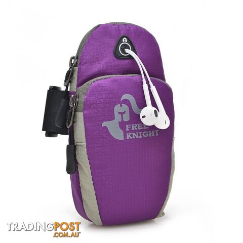 LavenderZippay 5.5inch Running Jogging GYM Protective Phone Bag Sports Wrist Bag Arm Bag , Outdoor Waterproof Nylon Hand Bag For Camping Hiking