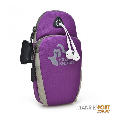 LavenderZippay 5.5inch Running Jogging GYM Protective Phone Bag Sports Wrist Bag Arm Bag , Outdoor Waterproof Nylon Hand Bag For Camping Hiking