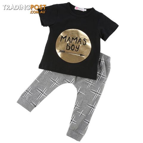 10-12 monthsZippay Summer 2pcs born Infant Baby Boys Kid Clothes T-shirt Tops + Pants Outfits Sets 0-24 Children's Clothing Set