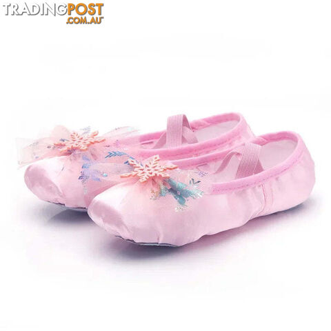 Cherry pink / 38Zippay Lovely Princess Dance Soft Soled Ballet Shoe Children Girls Cat Claw Chinese Ballerina Exercises Shoes