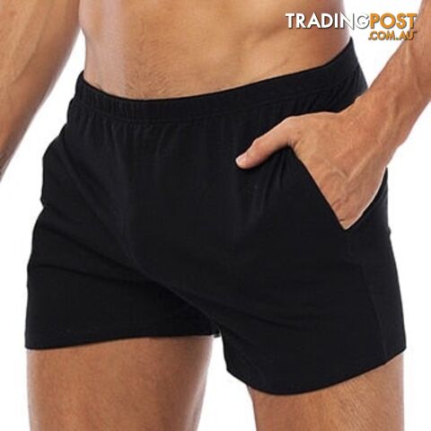 OR130-Black / XLZippay Boxer Cotton Underwear Boxershorts Sleep Men Swimming Briefs