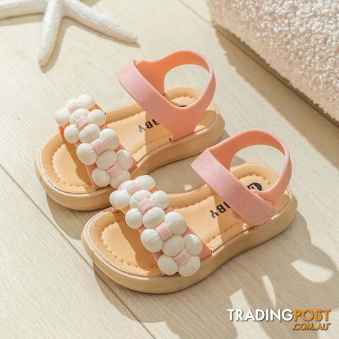 Pink / 26inner15.5cmZippay Children's Slippers Summer Girls and Boys Bathroom Home Anti slip Beach Shoes Soft Soled Baby Sandals
