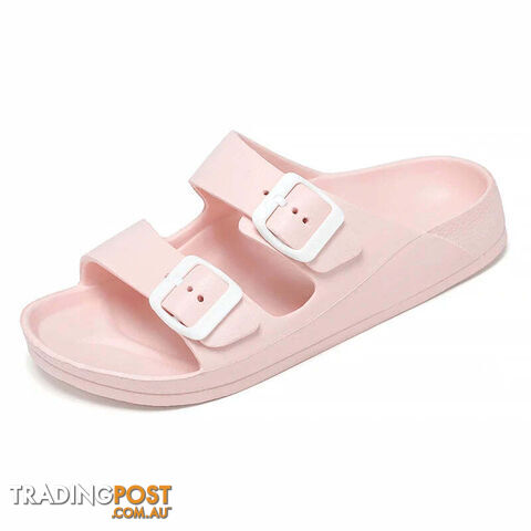 Pink / 43Zippay Women Men Slippers Soft Sandals Women Beach Casual Shoes EVA Slides Original Men Flip-flop