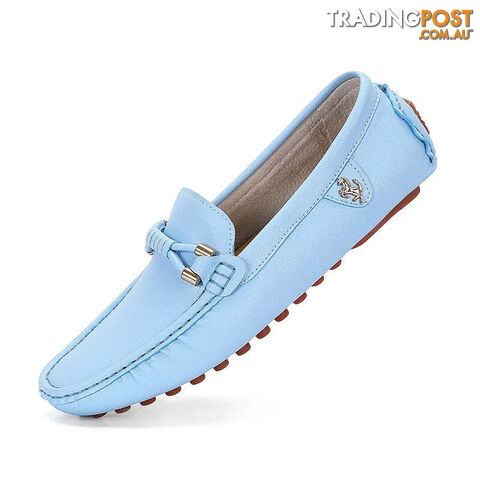sky blue / 47Zippay Mens Dress Shoes Men's Formal Leather Shoes for Men Elegant Casual Business Social Male Shoe Wedding Party Shoes Driving Shoe
