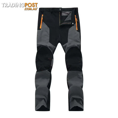 Gray / L(45-55kgs)Zippay Men Male Summer Thin Breathable Elastic Camping Trekking Fishing Climbing Hiking Outdoor Trousers Quick Dry Sport Pants