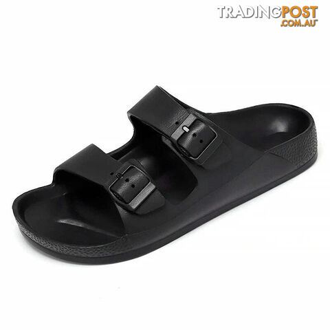 Black / 39Zippay Women Men Slippers Soft Sandals Women Beach Casual Shoes EVA Slides Original Men Flip-flop