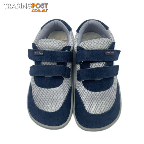 Blue Grey / 37BZippay Minimalist Breathable Sports Running Shoes For Girls And Boys Kids Barefoot Sneakers