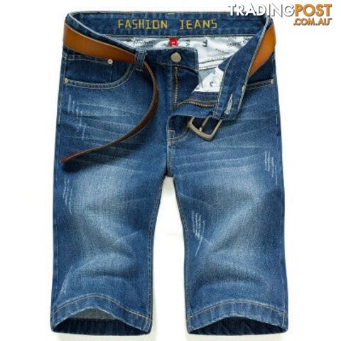 1315 short blue / 33Zippay male black skinny jeans shorts men's clothing trend slim small trousers male casual trousers Large size 27-36