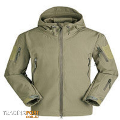 army green / XSZippay [NaturalHome] Brand Winter Men Outdoor Waterproof Windproof Mountaineering Jackets Sportswear TAD Shark Skin Softshell Jacket
