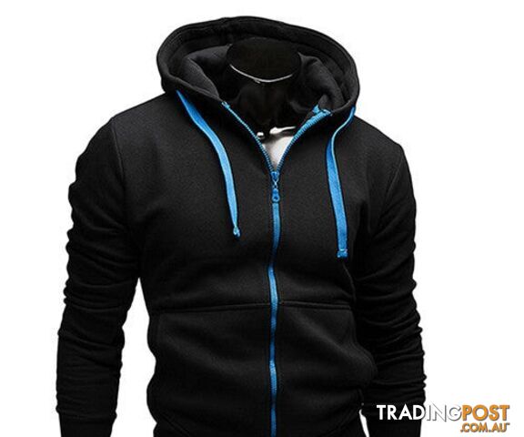1 / LZippay fashion Sweatshirt men hit color men hoodies hip hop side zipper mensports suit slim