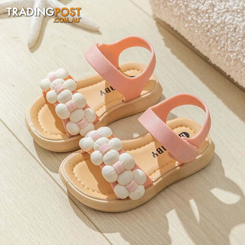 Pink / 22inner13.5cmZippay Children's Slippers Summer Girls and Boys Bathroom Home Anti slip Beach Shoes Soft Soled Baby Sandals