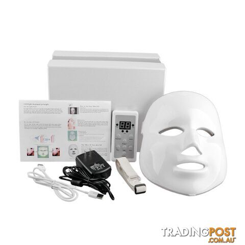 3 color / US plugZippay NEW Korean Photodynamic LED Facial Mask Home Use Beauty Instrument Anti acne Skin Rejuvenation LED Photodynamic Beauty Face Mask