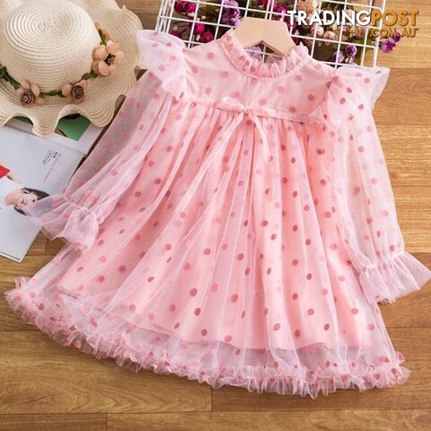 92 Pink / 5Zippay Autumn Girl Dress Children Clothes Kids Dresses For Girls Party Dress Long Sleeve Knitted Sweater Toddler Girl Dress