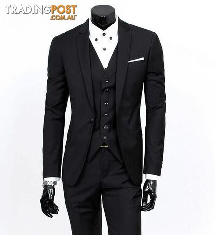 black 1 buttons / LZippay Three-piece formal blazer suit / Male suit of cultivate one's morality Business suits