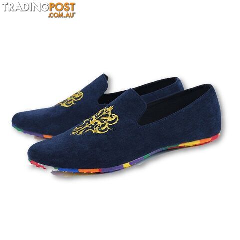 1 / 8.5Zippay men fashion slip-on Totem Printing flats shoes Nubuck Leather driving shoes men moccasins male boat loafers