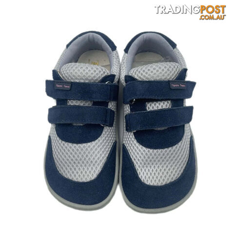 Blue Grey / 13.5Zippay Minimalist Breathable Sports Running Shoes For Girls And Boys Kids Barefoot Sneakers