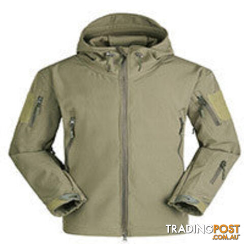 army green / SZippay [NaturalHome] Brand Winter Men Outdoor Waterproof Windproof Mountaineering Jackets Sportswear TAD Shark Skin Softshell Jacket