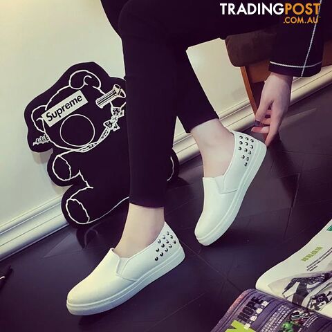 White / 4.5Zippay Spring Autumn Women Leather shoes For Woman Black Loafers snakeskin shoes slip on Loafer Casual Shoes
