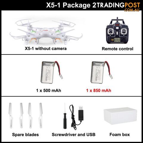 X5 1 package 2Zippay Syma X5C-1 Quadcopter Drone With Camera or Syma X5-1 rc helicopter