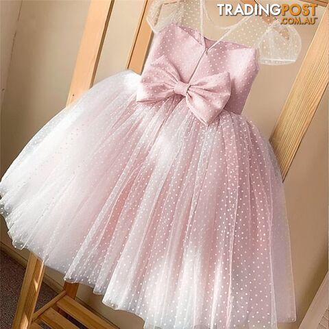 01 Pink / 10Zippay Girls Princess Kids Dresses for Girls Tutu Lace Flower Embroidered Ball Gown Baby Girls Clothes Children Wedding Party Dress