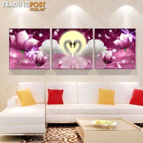 80cmX80cmX3pcs / F styleZippay Print poster canvas Wall Art Beautiful roses cuadros Decoration art oil painting Modular pictures on the hall wall(no frame)3pcs