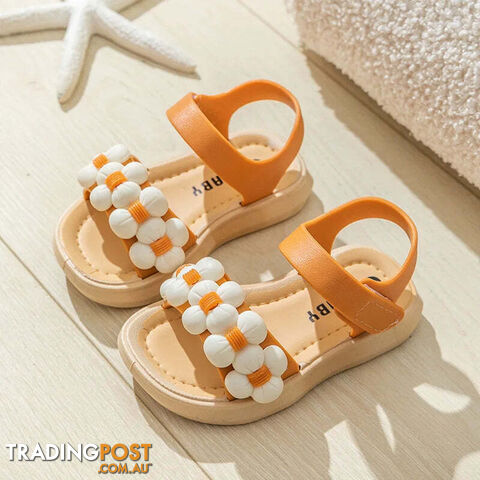 Orange / 28inner16.5cmZippay Children's Slippers Summer Girls and Boys Bathroom Home Anti slip Beach Shoes Soft Soled Baby Sandals
