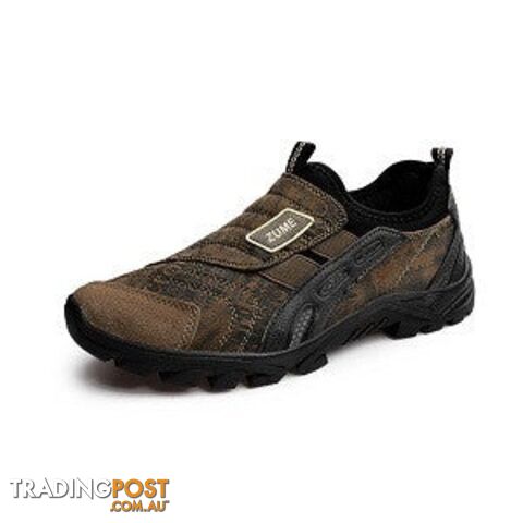 brown / 7Zippay Real Medium(b,m) Eva The est Men Hiking Shoes Outdoor Sport Antiskid Athletic Zapatos Hombre
