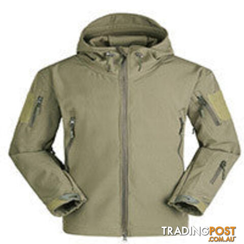 army green / MZippay [NaturalHome] Brand Winter Men Outdoor Waterproof Windproof Mountaineering Jackets Sportswear TAD Shark Skin Softshell Jacket