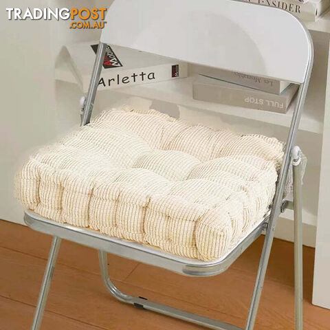 White / 40x40cmZippay Thicken Square Corncob Tatami Seat Office Chair Cushion Soft Sofa for Home Floor Decor Textile Knee Pillow