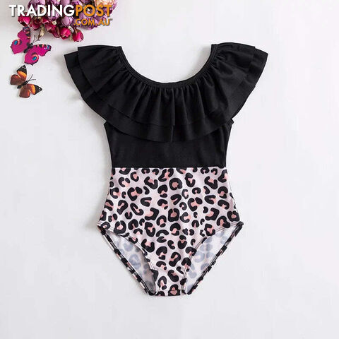 1824 / 3TZippay Baby Girls Swimwears Summer Bikini Set Sun Protection Kids Cute Floral Toddler Learn Swimming Suits One-Piece Sunbeach Swimsuit