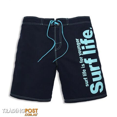 dark blue / MZippay Brand Male Beach Shorts Active Bermuda Quick-drying Man Swimwear Swimsuit XXXL Size Boxer Trunks Men Bottoms Boardshorts