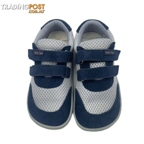 Blue Grey / 3BZippay Minimalist Breathable Sports Running Shoes For Girls And Boys Kids Barefoot Sneakers