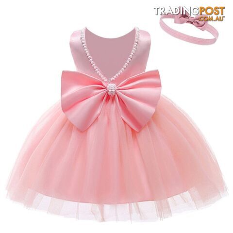 Shrimp pink 2 / 6MZippay Baby Dress For Baby Girls 1st Year Birthday Dress Infant Sequin Party Princess Dress Baby Carnival Costume Newborn Clothes