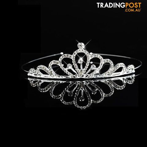 19Zippay Children Tiaras and Crowns Headband Kids Girls Bridal Crystal Crown Wedding Party Accessiories Hair Jewelry Ornaments Headpiece