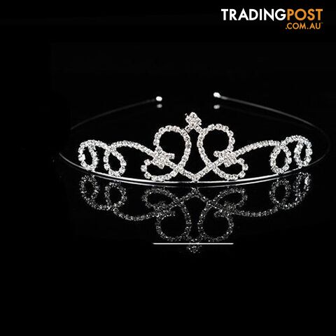 16Zippay Children Tiaras and Crowns Headband Kids Girls Bridal Crystal Crown Wedding Party Accessiories Hair Jewelry Ornaments Headpiece