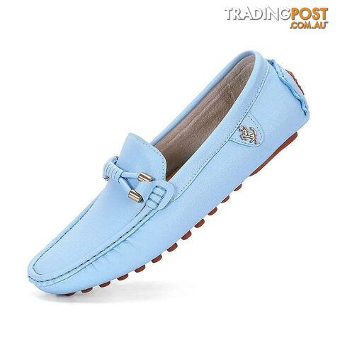 sky blue / 37Zippay Mens Dress Shoes Men's Formal Leather Shoes for Men Elegant Casual Business Social Male Shoe Wedding Party Shoes Driving Shoe