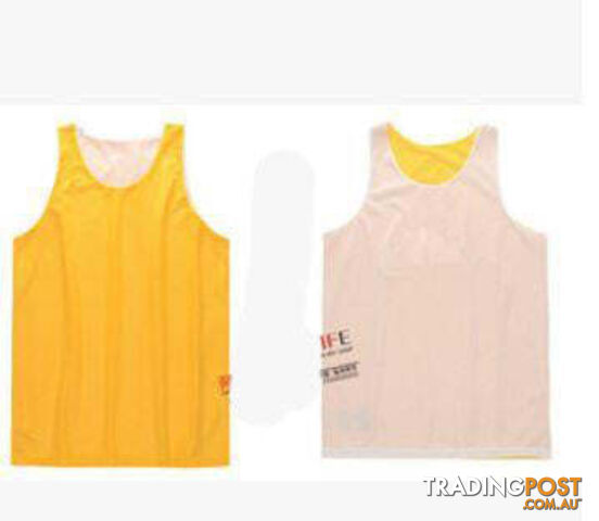 Yellow / LZippay Double-sides Wearing Ultra-light Breathable Basketball Jersey Reversible Sport Jerseys Big Size Training Jersey Gym Jerseys
