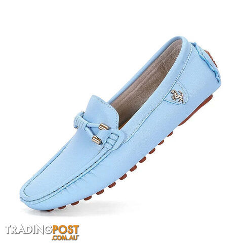 sky blue / 44Zippay Mens Dress Shoes Men's Formal Leather Shoes for Men Elegant Casual Business Social Male Shoe Wedding Party Shoes Driving Shoe