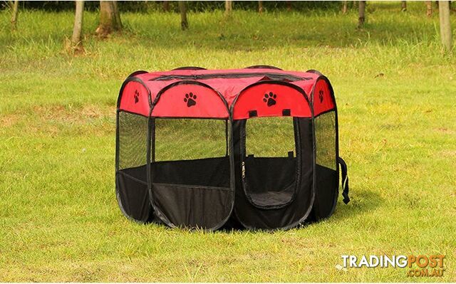 Pink / 74x74x43cmZippay Pet Cage Supplies 600D Oxford Dog Carrier Dog Playpen For Dog Cat Fence Kennel Dog House Outdoor Cat House Playpen Exercise