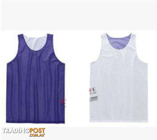 Purple / SZippay Double-sides Wearing Ultra-light Breathable Basketball Jersey Reversible Sport Jerseys Big Size Training Jersey Gym Jerseys