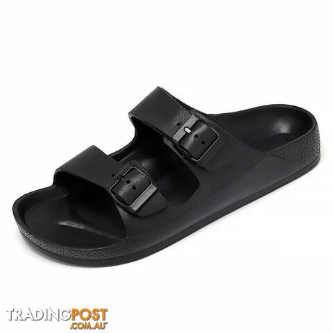 Black / 45Zippay Women Men Slippers Soft Sandals Women Beach Casual Shoes EVA Slides Original Men Flip-flop