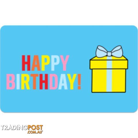 $25.00Zippay Happy Birthday Dollar Bargains Australia Gift Card - Afterpay ShopHumm Zippay Latitudepay Laybuy