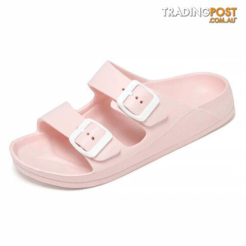 Pink / 36Zippay Women Men Slippers Soft Sandals Women Beach Casual Shoes EVA Slides Original Men Flip-flop