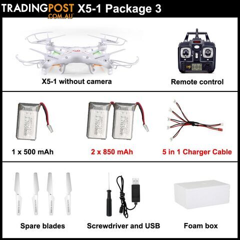 X5 1 package 3Zippay Syma X5C-1 Quadcopter Drone With Camera or Syma X5-1 rc helicopter