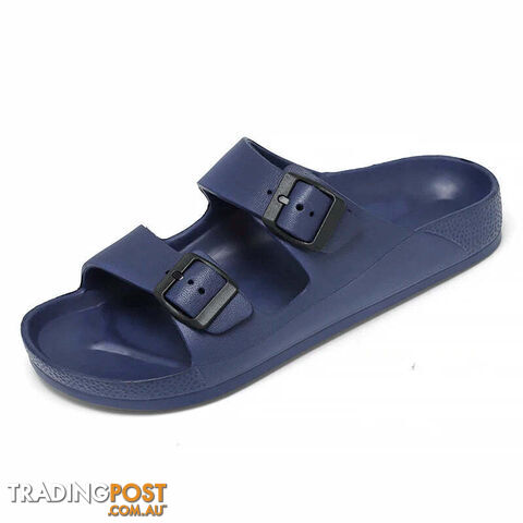 Dark Blue / 37Zippay Women Men Slippers Soft Sandals Women Beach Casual Shoes EVA Slides Original Men Flip-flop