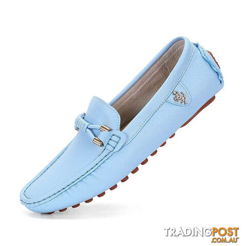 sky blue / 46Zippay Mens Dress Shoes Men's Formal Leather Shoes for Men Elegant Casual Business Social Male Shoe Wedding Party Shoes Driving Shoe