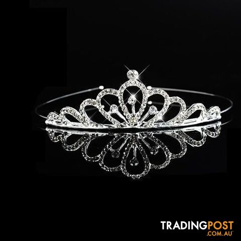 18Zippay Princess Wedding Bridal Bridesmaid Tiara Crown Headband Girls Crystal Rhinestone Jewelry hair Accessories Bride Head Ornament