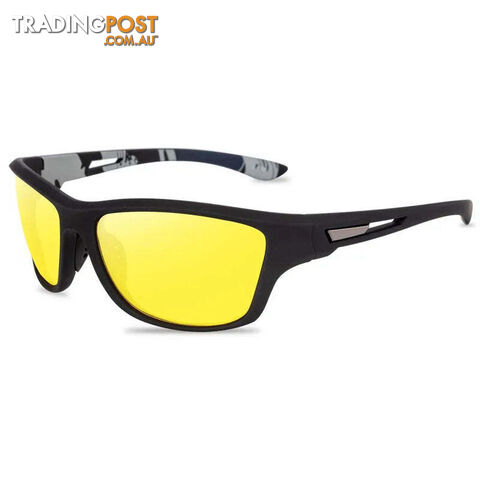 YellowZippay Luxury Men's Polarized Sunglasses Fashion Male Sports Sun Glasses For Men Women Brand Design Vintage Black Fishing Goggles UV400